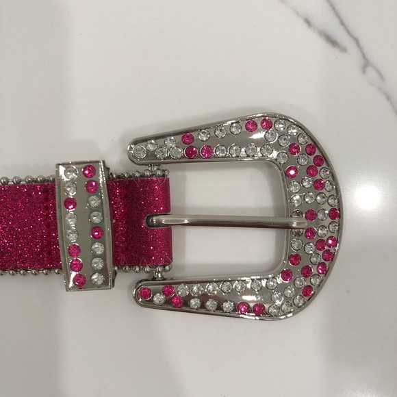 BKE Pink Rhinestone Belt - Picture 4 of 5